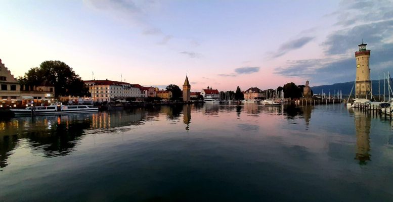 Lindau Hafen am Abend