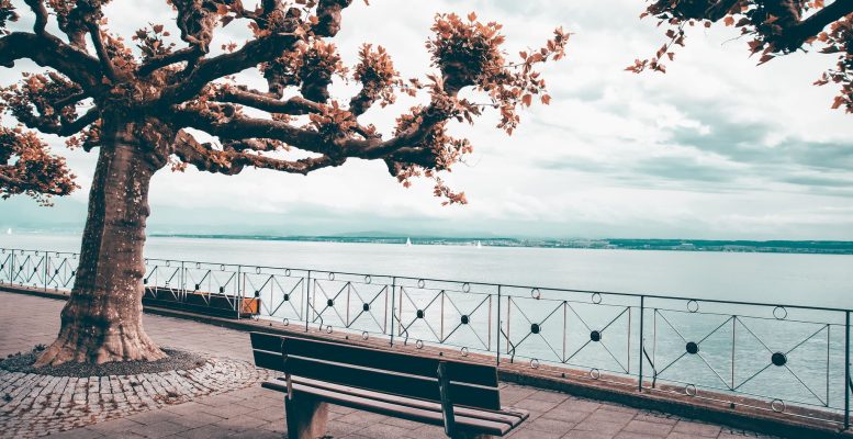 Meersburg Promenade mit Sitzbank