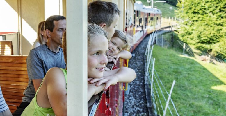 Unterwegs in der nostalgischen Zahnradbahn zwischen Rorschach und Heiden